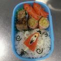 KozKot's cooksnap of when they made 妖怪ウォッチ＊ から傘お化け ＊キャラ弁.