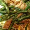 りさこねえさん's cooksnap of when they made 油揚げとインゲンの卵とじ.