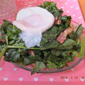 ゆけり３兄弟's cooksnap of when they made 目玉焼き好きの☆ほうれん草サラダ♫.