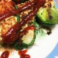 えーちゃん ＊｡'s cooksnap of when they made 豆腐でカサ増し&ヘルシーピーマンの肉詰め.