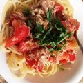 poohmoe13's cooksnap of when they made とっても簡単！トマトとツナの冷製パスタ！.