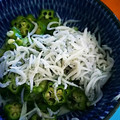 ユーロン's cooksnap of when they made 簡単 お弁当にオクラのしらす和え.