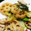 LU…'s cooksnap of when they made 梅と大葉のシャキシャキ蓮根炒め煮.