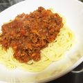 ちゃん沙羅's cooksnap of when they made 濃厚簡単★ミートソーススパゲティ.