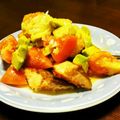 レオレオくん's cooksnap of when they made 鮭のアボカドサラダのせ.