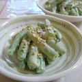 nasubeam's cooksnap of when they made インゲンのカラシマヨ和え.