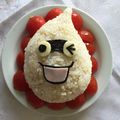 ことあや☆ママ's cooksnap of when they made 妖怪ウォッチウィスパーおにぎり♪キャラ弁.