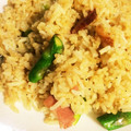 Yupopo♬'s cooksnap of when they made ●アスパラとベーコンのバター醤油ライス●.