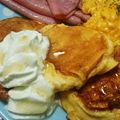 かしなーた's cooksnap of when they made もっちりふわふわメレンゲパンケーキ.