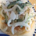 クックZ69KDS☆'s cooksnap of when they made ゴーヤとツナのサラダでチーズトースト.
