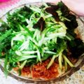 ののっく's cooksnap of when they made なめ茸梅酢ぶっかけそうめん.