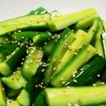 ☆yochan☆'s cooksnap of when they made 簡単！ごま油と塩できゅうりがうまい！.