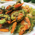 nanairolf's cooksnap of when they made ゴーヤーと塩ふき昆布のかき揚げ.