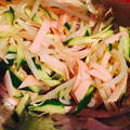 神代涼's cooksnap of when they made もやしときゅうりとハムの中華和え.