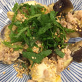 liarra's cooksnap of when they made なすとひき肉の卵とじ丼.