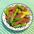 にきけん's cooksnap of when they made 簡単☆スパムとアスパラガス炒め.