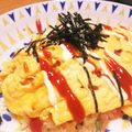 azu8003's cooksnap of when they made しゃけマヨオムライス♪.