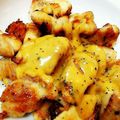 Harnyan's cooksnap of when they made 鳥モモ肉のチーズソース☆.