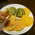 feuilles's cooksnap of when they made 離乳食♪ほうれん草とさつま芋のぱんけーき.