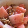 happyor's cooksnap of when they made うまい！納豆ときゅうりのシーザーサラダ.