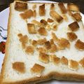 ♡mana's cooksnap of when they made クッキーでつくる幸せトースト♪.