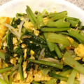 mananya's cooksnap of when they made 小松菜とたまごのオイスターソース炒め.