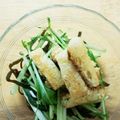 りかいか's cooksnap of when they made みず菜と油揚げのサラダ.