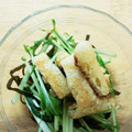 りかいか's cooksnap of when they made みず菜と油揚げのサラダ.