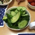 ともぱんたから's cooksnap of when they made 梅こぶ茶で！きゅうりのさっぱり浅漬け.