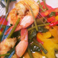 朝宮公園's cooksnap of when they made ✿殻付海老と空芯菜炒め✿.