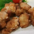 appleju's cooksnap of when they made 激ウマ！わが家の米粉でから揚げ.