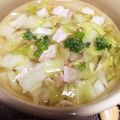 ちゃぁtk's cooksnap of when they made キャベツとベーコンの冷製コンソメスープ♪.