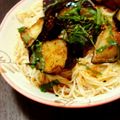 まめもち。's cooksnap of when they made ♪茄子の揚げ浸し酸辣そうめん♪.