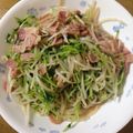 mentaico00's cooksnap of when they made 水菜ともやしベーコンの炒め物.