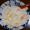 ちゃあ!!'s cooksnap of when they made ミルクリゾット（雑炊？？）.