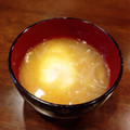 cho♡'s cooksnap of when they made 毎日食べたい！新玉ねぎと半熟卵の味噌汁.