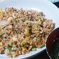 クックO1OYDW☆'s cooksnap of when they made 美味すぎる！豚キムチャーハン☆.
