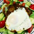 bisai's cooksnap of when they made サラダカレー丼.