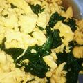 YLK's cooksnap of when they made ♪ほうれん草と炒り卵の簡単和え物♪.