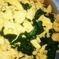 YLK's cooksnap of when they made ♪ほうれん草と炒り卵の簡単和え物♪.