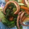 ちゃきんぐ's cooksnap of when they made 相性バツグン！チンゲン菜とイカの炒め煮.