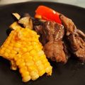 MIE88888's cooksnap of when they made 牛肉と夏野菜のニンニクバター醤油炒め.