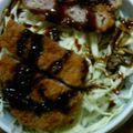 個覧夢's cooksnap of when they made メンチカツ丼♡.