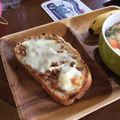 メグゾー's cooksnap of when they made 絶品！ハマる！納豆チーズトースト.