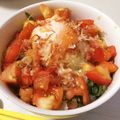 よしぞー0423's cooksnap of when they made 火を使わずに簡単さっぱり3色丼.