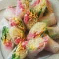 Sdragon's cooksnap of when they made ☆アレンジ多彩☆冷やし中華の生春巻き.