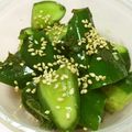 ✿オカピ✿'s cooksnap of when they made うめ昆布茶で即席きゅうりの浅漬け.