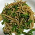 くまなべ's cooksnap of when they made ピーマンとえのきの柚子こしょうきんぴら.