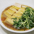 やまうさ's cooksnap of when they made 厚揚げと水菜の煮浸し.