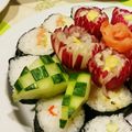 mokohituji's cooksnap of when they made 写真つき！きゅうりの飾り切り　キャラ弁に.